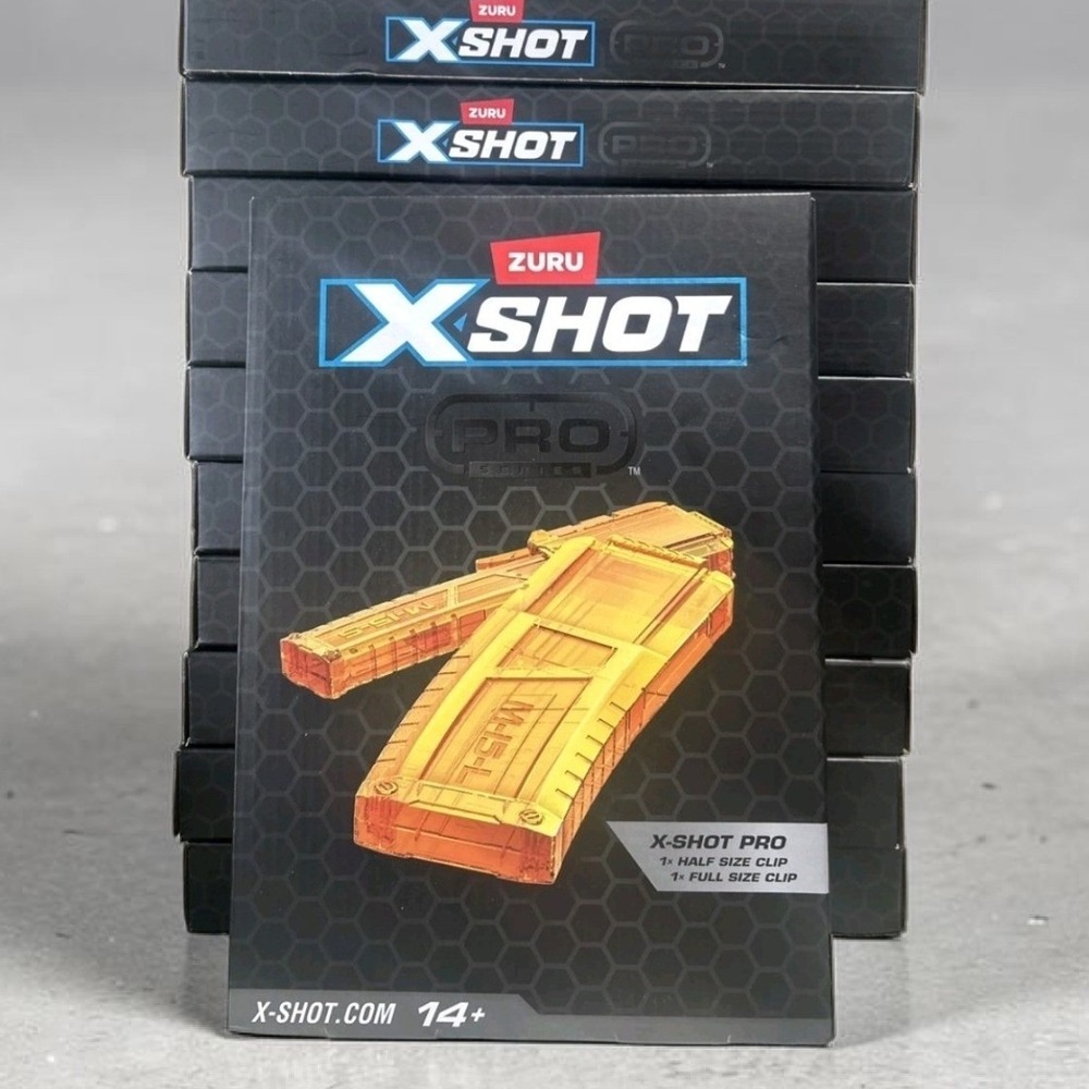 XSHOT Skins Pro Longshot Twin Clip Pack Foam Dart Blaster ZURU New in Box